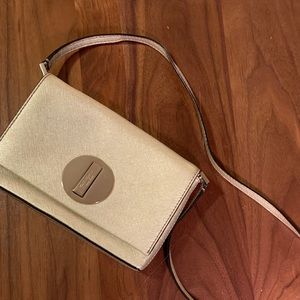 Gold Kate Spade Crossbody Purse